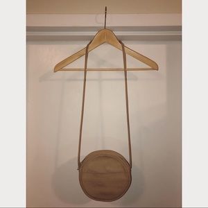 BAGGU Canvas Circle Purse with Long Strap
